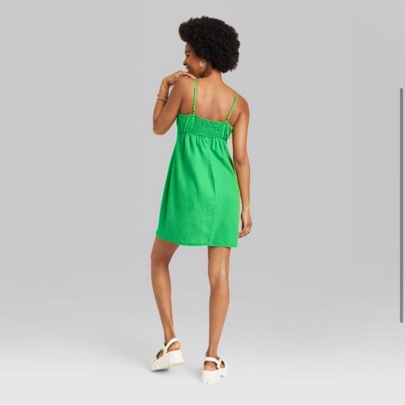 Wild Fable linen milkmaid mini dress - Picture 3 of 6